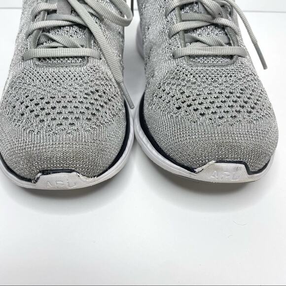 APL TechLoom Pro Women's Sz 9 Metallic Silver Running Activewear Gym Shoes - Picture 6 of 14